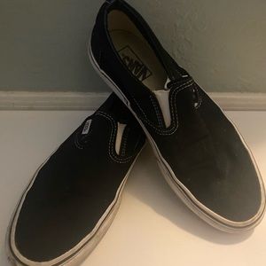 Black slip on vans